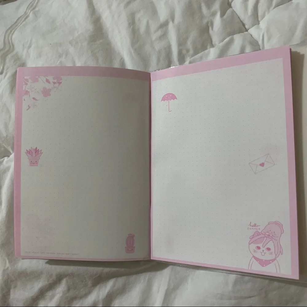 Purple Sheep Design Small Notebook with Water Gel Front Cover with Sequins